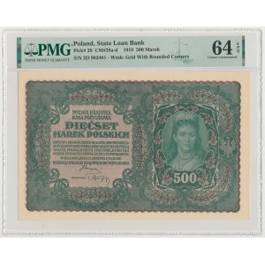 500 mkp 1919 - II Serja D (Mił.28b)
