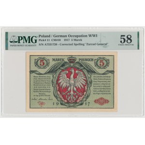 5 mkp 1916 Allgemein ...Fahrkarten - Einzelserie