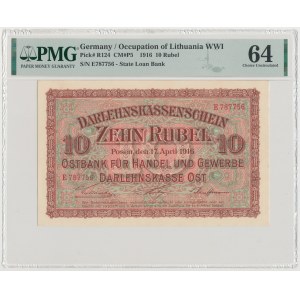 Poznaň, 10 rublů 1916 - E