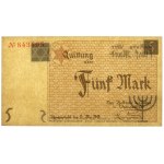 Ghetto 5 marks 1940 - thin paper