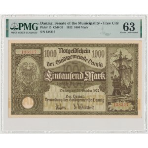Danzig, 1.000 Mark 1922