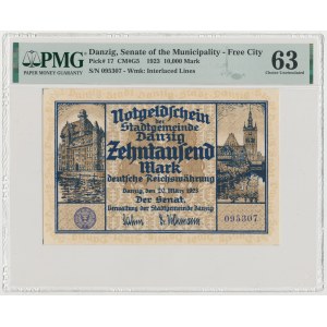 Danzig, 10.000 Mark 1923