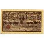 Gdansk, 500 million mark 1923 - cream print