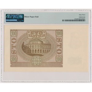 100 zloty 1940 - Ser.B - Falsification of ZWZ