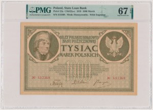 1.000 mkp 1919 - bez oznaczenia serii - OKAZOWY