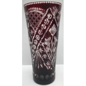 Wazon Cranberry glass