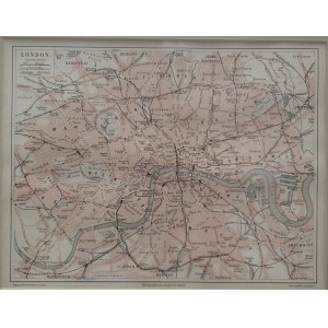 Stara mapa Londynu