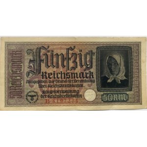 Banknot niemiecki 50 marek z 1945r.