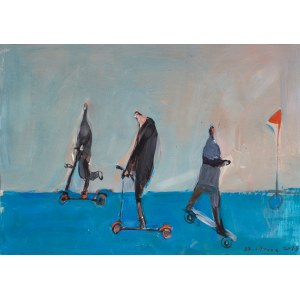 Stanislaw Cholewa, Scene beyond the city, 2018