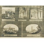 Johann Friedrich FRICK (1774-1850), E. GILLY, Malbork - widoki zamku w 5 sekcjach