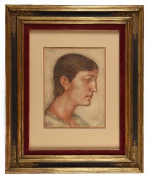 Eugeniusz ZAK (1884 Mogilno -1926 Paryż), Portret mężczyzny z profilu, ok. 1920