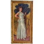 Wincenty Wodzinowski (1866 Igołomnia k. Miechowa - 1940 Kraków), Portret córki artysty – Krystyny, 1931 r.