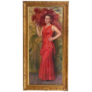Wincenty Wodzinowski (1866 Igołomnia near Miechów - 1940 Kraków), Portrait of the artist's daughter Wincentyna, 1931.