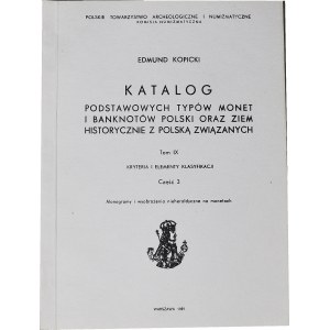 Kopicki, Katalog monet, tom IX, cz 3, monogramy i wyobrażenia nie heraldyczne