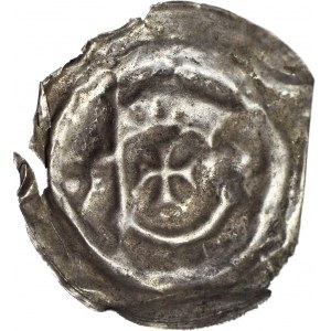 RR-, Zakon Krzyżacki, Brakteat 1236-1248, Toruń, Ramię z proporcem