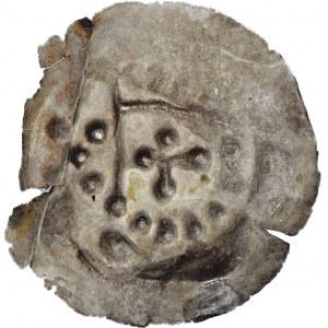 RR-, Teutonic Order, Brakteat 1236-1248, Torun, Arm with pennant, 5 bullets