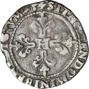 R-, Henryk Walezy, Król Polski, Frank 1582, data pod popiersiem