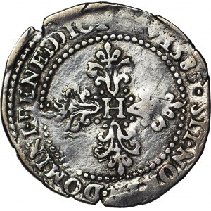 RR-, Walezy, Król Polski, 1/2 franka 1583, pierwszy raz na krajowym rynku