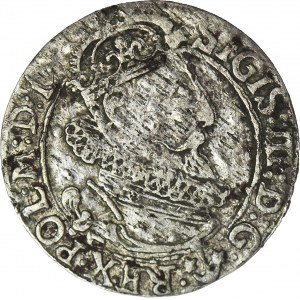Zygmunt III Waza, Szóstak 1624, Kraków, leżąca 6 w dacie rozdzielnej kropką 16.24