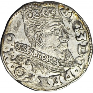 Zygmunt III Waza, Trojak 1599, Wschowa, z kokardą, piękny