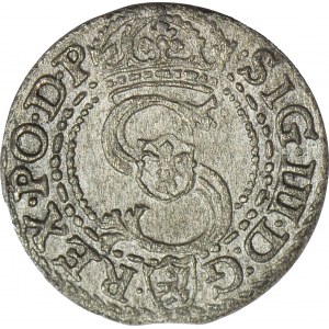 Zygmunt III Waza, Szeląg 1596, Malbork, piękny
