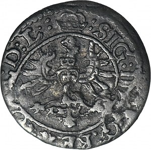 Zygmunt III Waza, Szeląg 1623, Wilno, trzy kółeczka za datą