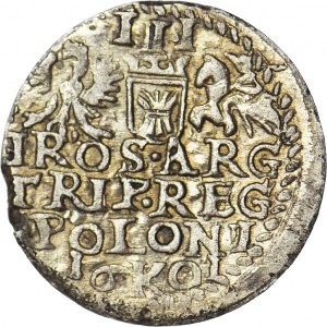 RR-, Zygmunt III Waza, naśladownictwo trojaka krakowskiego 1601 w dobrym srebrze