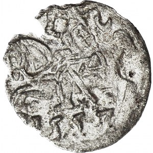 R- Zygmunt II August, Denar 1557, Wilno, R3, T.10mk