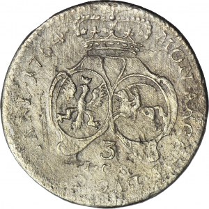 Kurlandia, Ernest Jan Biron, Trojak Mitawa 1764, ICS w linii, rzadki