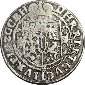 R-, Lenne Prusy Książęce, Jerzy Wilhelm, Ort 1621, Królewiec, data pod popiersiem