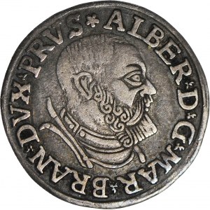 Lenne Prusy Książęce, Albrecht Hohenzollern, Trojak 1537, Królewiec