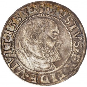 Lenne Prusy Książęce, Albrecht Hohenzollern, Grosz 1533, Królewiec