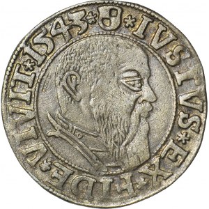 Lenne Prusy Książęce, Albrecht Hohenzollern, Grosz 1543, Królewiec