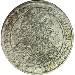 RRR-, Śląsk, Ludwik IV Legnicki, 15 krajcarów 1659, Brzeg, rzadki rocznik