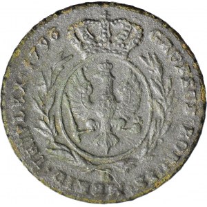 R-, Zabór, Prusy Południowe, Trojak 1796 E, Królewiec, rzadsza mennica
