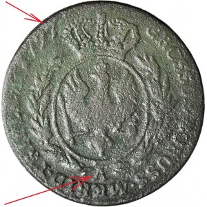 R-, Zabór, Prusy Południowe, Trojak 1797 A, Berlin, rzadszy rocznik, rzadsza mennica