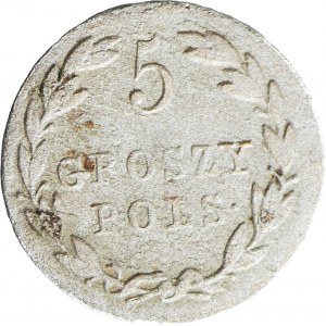 R-, Królestwo Polskie, 5 groszy 1823, rzadki rocznik