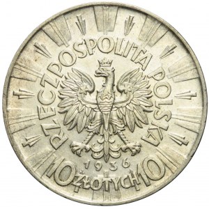 10 złotych 1936, Piłsudski, ładny