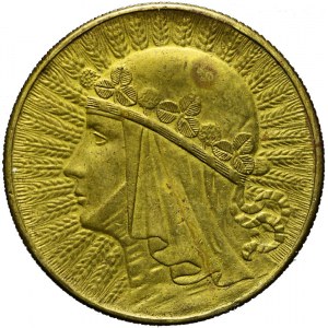 5 złotych 1932, fałszerstwo z epoki, mosiądz