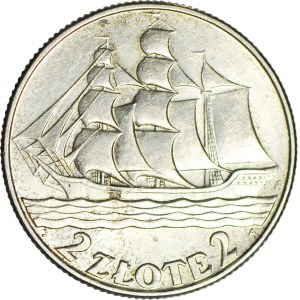 2 złote 1936, Żaglowiec, menniczy