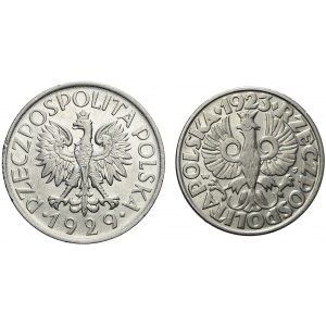 Zestaw dwóch monet 1 złoty i 50 groszy