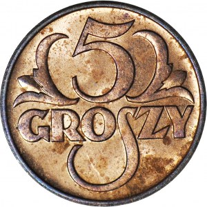 5 groszy 1938, mennicze, wyśmienite