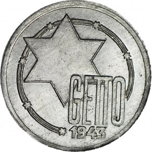Getto, 10 Marek 1943, Aluminium, gruby krążek, mennicze