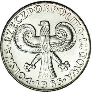 10 złotych 1965, PRÓBA, nikiel, Duża Kolumna