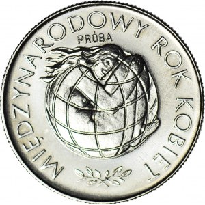 20 złotych 1975, PRÓBA, nikiel, Międzynarodowy Rok Kobiet