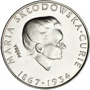 100 złotych 1974, PRÓBA nikiel, M. Skłodowska - mała głowa