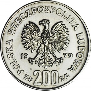 200 złotych 1979, PRÓBA, nikiel, Mieszko I, półpostać