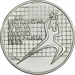 200 złotych 1982, PRÓBA, nikiel, Hiszpania - bez Espana