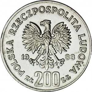 200 złotych 1983, PRÓBA, nikiel, Jan III Sobieski