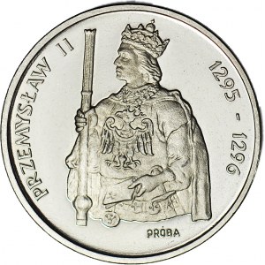 1000 złotych 1985, PRÓBA, nikiel, Przemysław II - półpostać